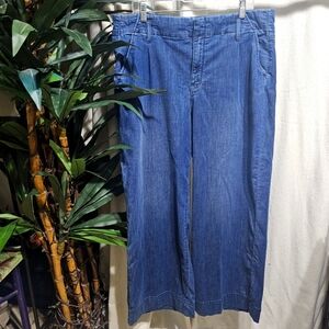 NWOT - NYDJ Mona Wide Leg Dark Wash Jeans 16